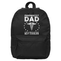 Funny Pharmacist Art For Dad School Pharmacy Technicians 16 in Basic Backpack