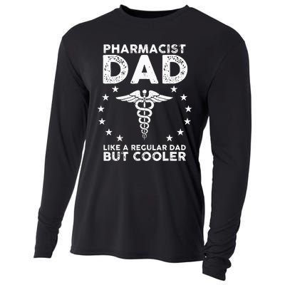 Funny Pharmacist Art For Dad School Pharmacy Technicians Cooling Performance Long Sleeve Crew