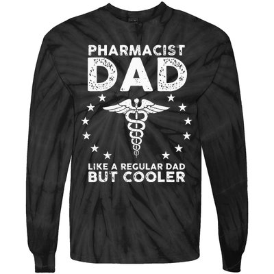 Funny Pharmacist Art For Dad School Pharmacy Technicians Tie-Dye Long Sleeve Shirt