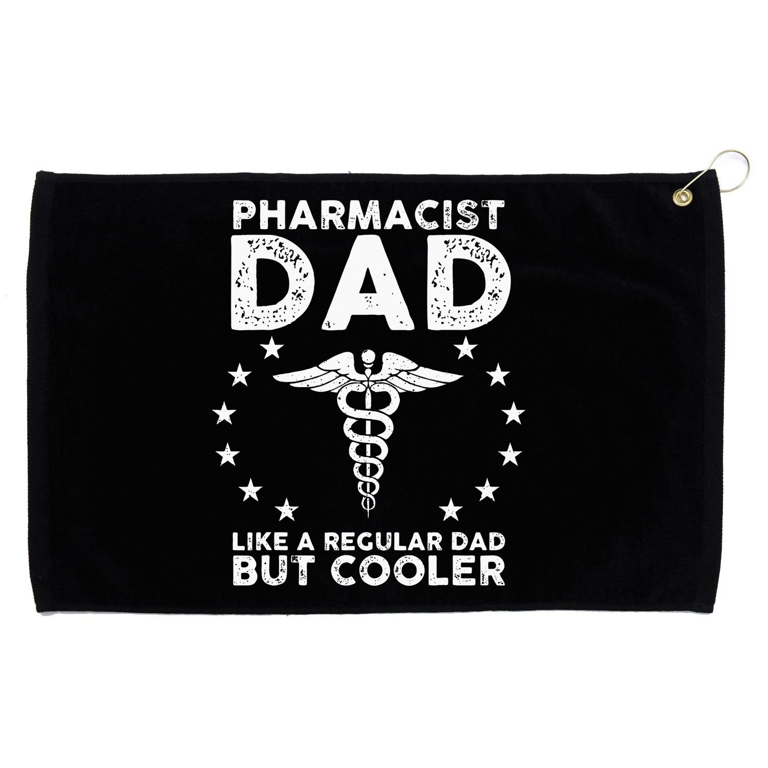 Funny Pharmacist Art For Dad School Pharmacy Technicians Grommeted Golf Towel
