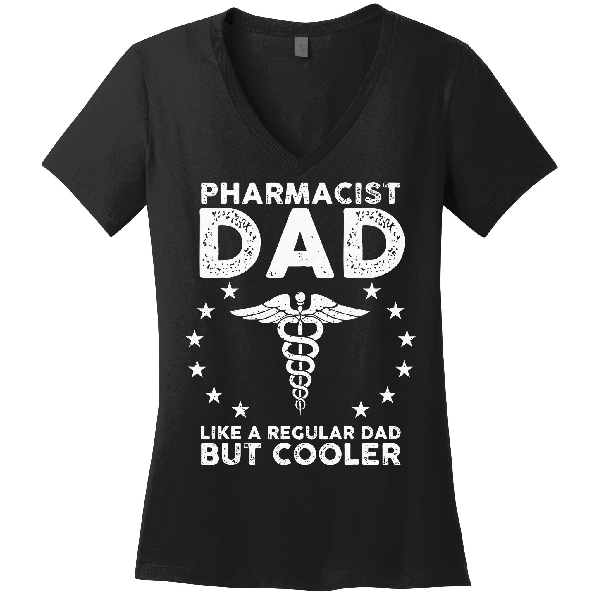 Funny Pharmacist Art For Dad School Pharmacy Technicians Women's V-Neck T-Shirt
