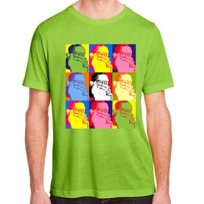 Funny Pop Art Poster Style Santa Christmas Gift Adult ChromaSoft Performance T-Shirt