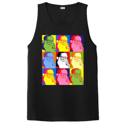 Funny Pop Art Poster Style Santa Christmas Gift PosiCharge Competitor Tank