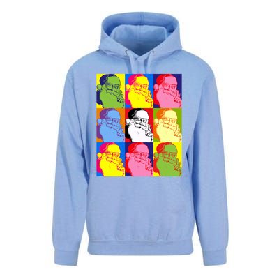 Funny Pop Art Poster Style Santa Christmas Gift Unisex Surf Hoodie