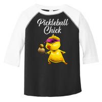 Funny Pickleball Art For Women Girl Paddle Sport Chick Lover Toddler Fine Jersey T-Shirt