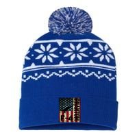 F4 Phantom American Flag Fighter Jet Pilot Patriotic Dad Cute Gift USA-Made Snowflake Beanie