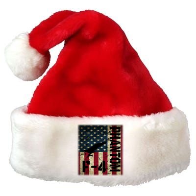 F4 Phantom American Flag Fighter Jet Pilot Patriotic Dad Cute Gift Premium Christmas Santa Hat