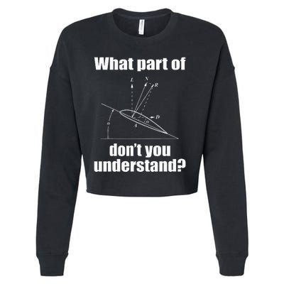 Funny Pilot Art For Aviation Lover Airplane Pilots Cropped Pullover Crew