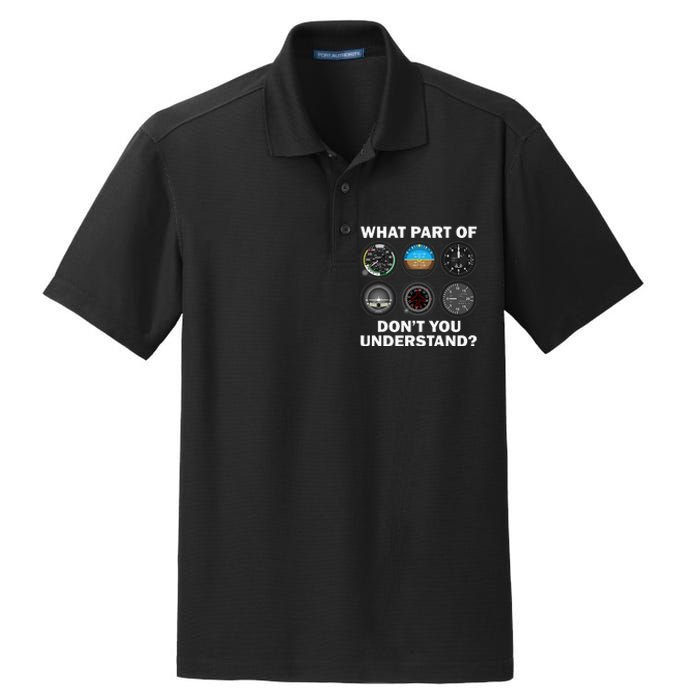 Funny Pilot Art Men Women Aviation Airline Pilot Instruments Dry Zone Grid Polo