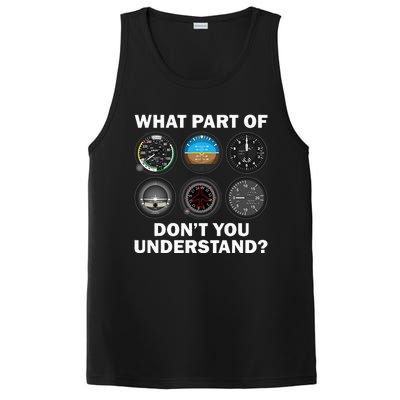 Funny Pilot Art Men Women Aviation Airline Pilot Instruments PosiCharge Competitor Tank