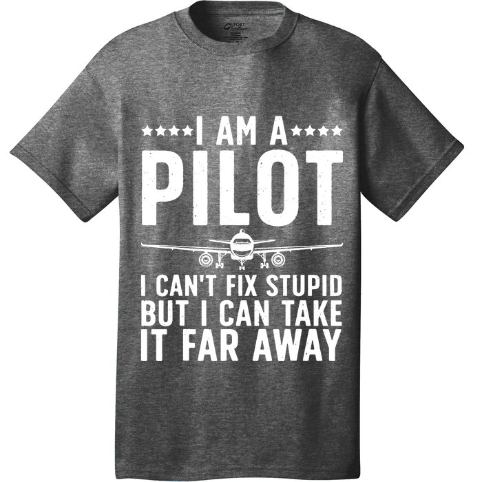 Funny Pilot Art For Men Women Aircraft Themed Airplane Pilot T-Shirt