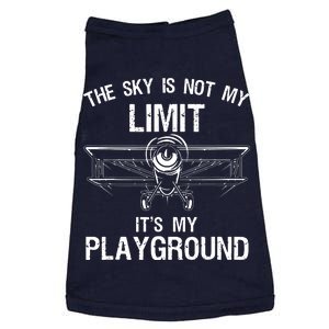 Funny Pilot Art For Men Women Airplane Pilot Aviation Doggie Tank