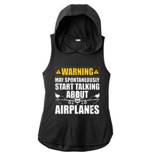 Funny Pilot Art For Men Women Aviation Pilot Airplane Lovers Ladies PosiCharge Tri-Blend Wicking Draft Hoodie Tank