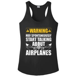 Funny Pilot Art For Men Women Aviation Pilot Airplane Lovers Ladies PosiCharge Competitor Racerback Tank