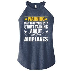 Funny Pilot Art For Men Women Aviation Pilot Airplane Lovers Women's Perfect Tri Rocker Tank