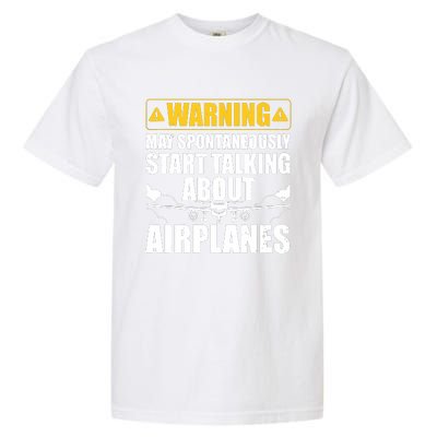 Funny Pilot Art For Men Women Aviation Pilot Airplane Lovers Garment-Dyed Heavyweight T-Shirt