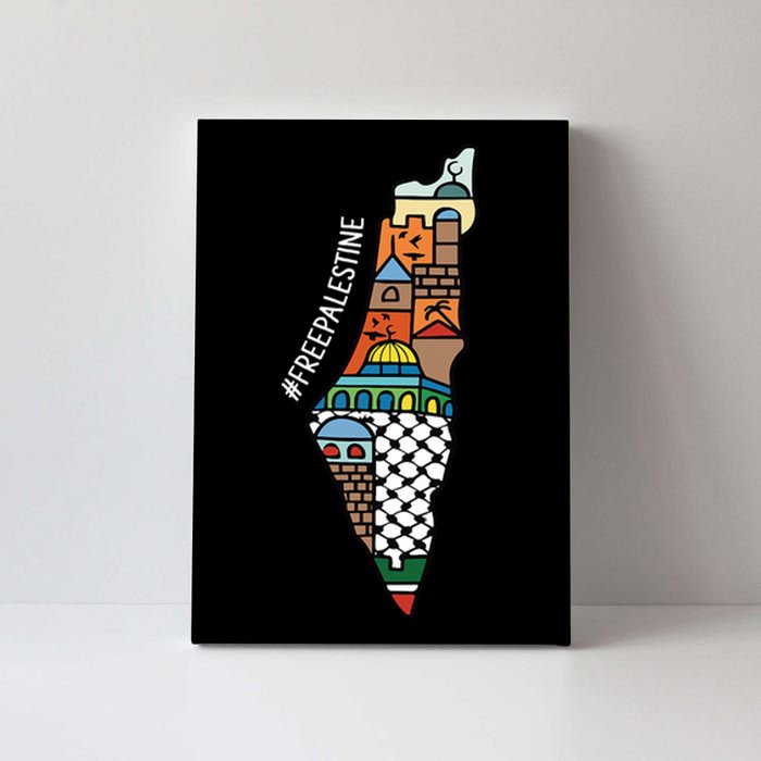 Free Palestine Activist Peace Sign World Peace Palestine Canvas