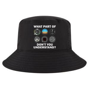 Funny Pilot Art Men Women Aviation Airline Pilot Instruments Cool Comfort Performance Bucket Hat