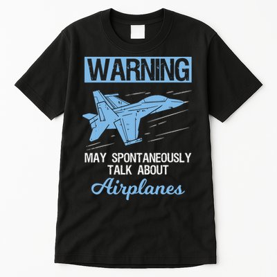 Funny Pilot Aviation Jet Fighter Aeroplane Plane Tall T-Shirt