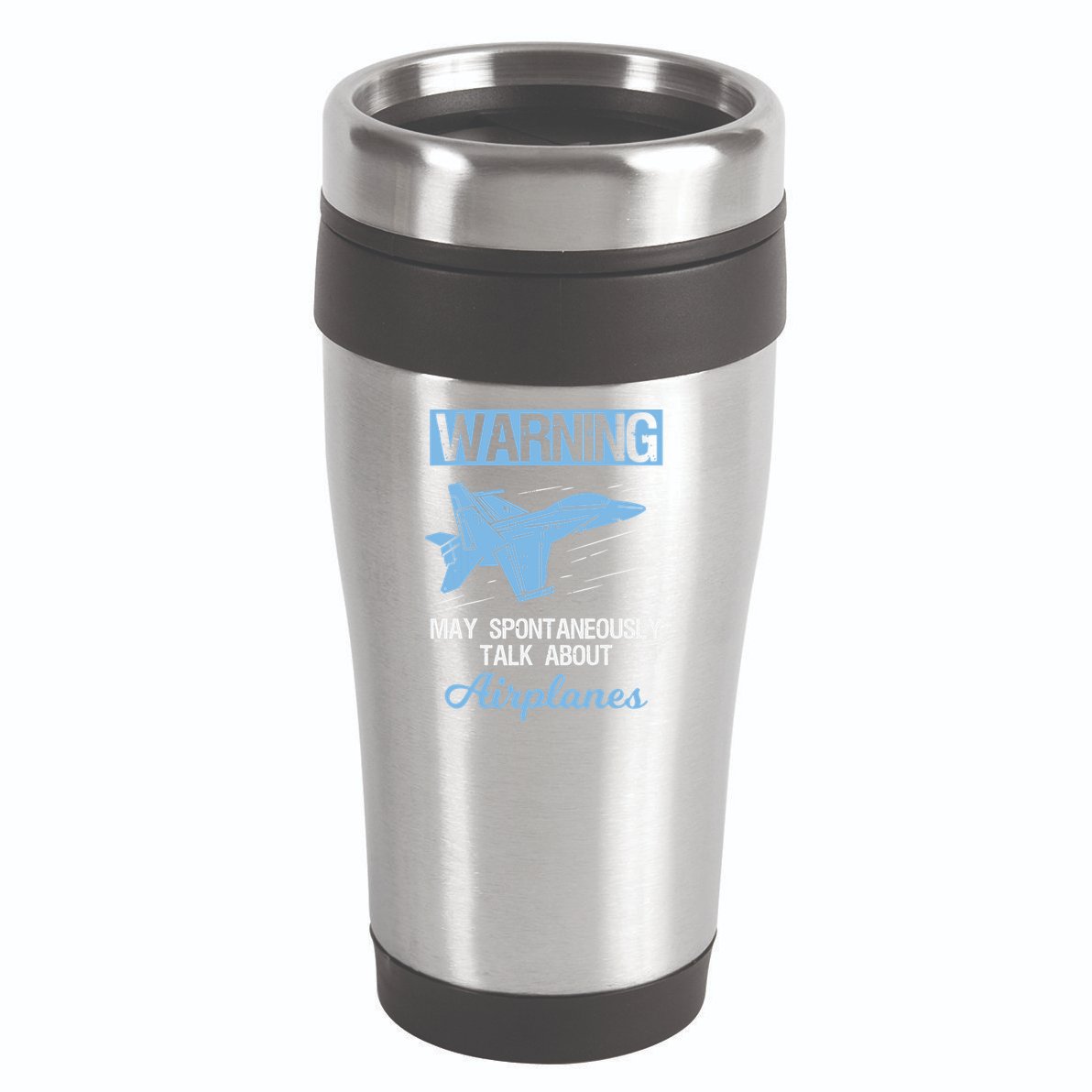 Funny Pilot Aviation Jet Fighter Aeroplane Plane 16oz Travel Tumbler