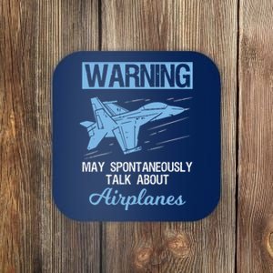 Funny Pilot Aviation Jet Fighter Aeroplane Plane Coaster