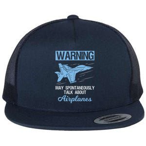 Funny Pilot Aviation Jet Fighter Aeroplane Plane Flat Bill Trucker Hat