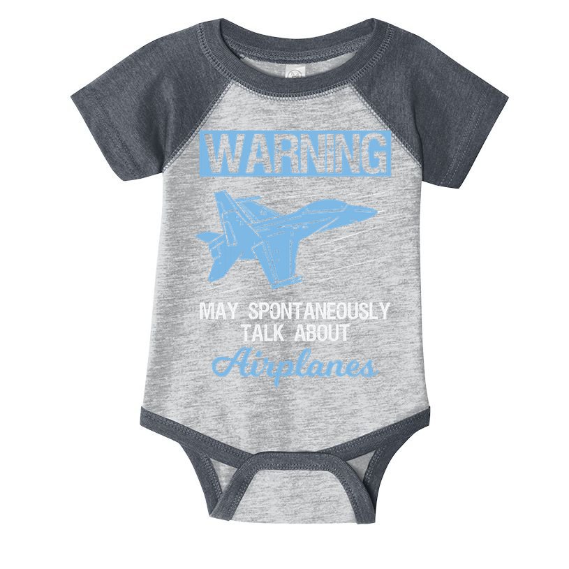 Funny Pilot Aviation Jet Fighter Aeroplane Plane Infant Baby Jersey Bodysuit