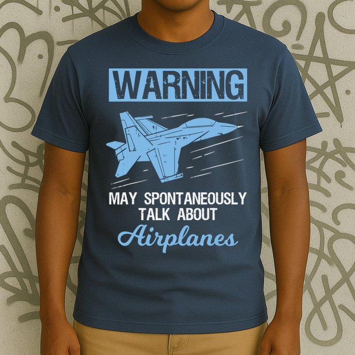 Funny Pilot Aviation Jet Fighter Aeroplane Plane T-Shirt