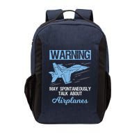Funny Pilot Aviation Jet Fighter Aeroplane Plane Vector Backpack