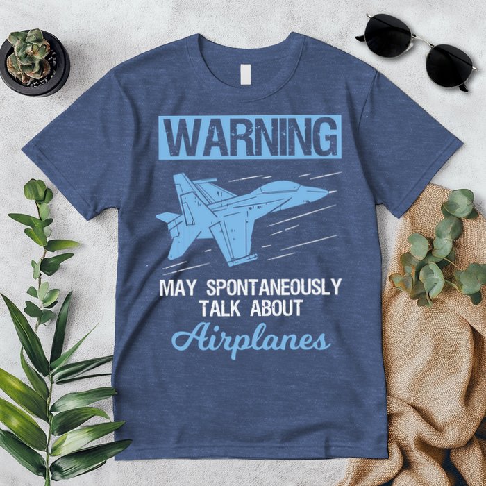 Funny Pilot Aviation Jet Fighter Aeroplane Plane Premium T-Shirt