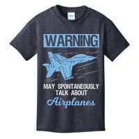 Funny Pilot Aviation Jet Fighter Aeroplane Plane Kids T-Shirt