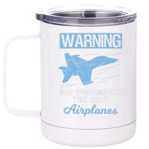 Funny Pilot Aviation Jet Fighter Aeroplane Plane 12 oz Stainless Steel Tumbler Cup