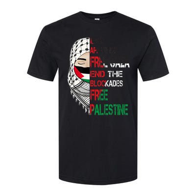 Free Palestine Arabic Palestine Gaza Jerusalem Support Flag Softstyle CVC T-Shirt