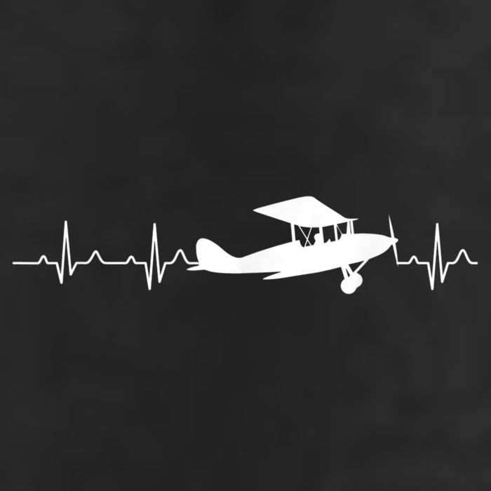 Flying Pilot , Aviation Heartbeat 7 Panel Mesh Trucker Snapback Hat
