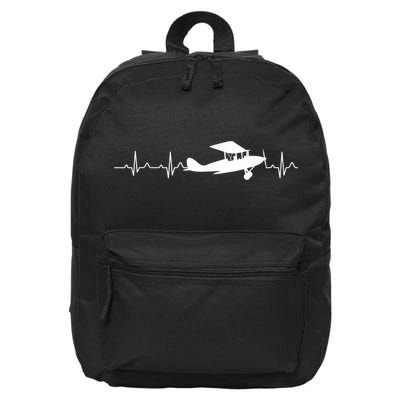 Flying Pilot , Aviation Heartbeat 16 in Basic Backpack