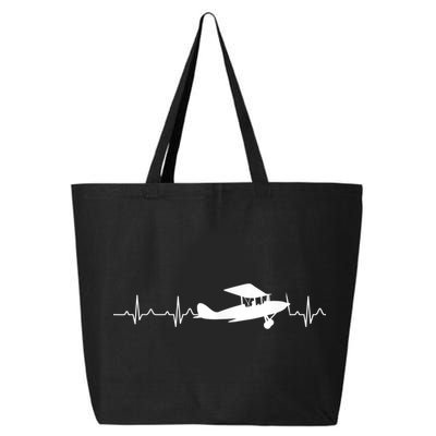 Flying Pilot , Aviation Heartbeat 25L Jumbo Tote