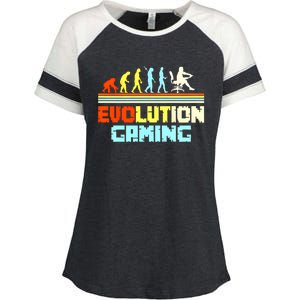 Funny Pc And Video Gamers Gift Enza Ladies Jersey Colorblock Tee