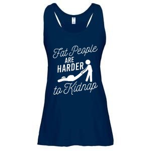 Fat People Are Harder To Kidnap Ladies Essential Flowy Tank