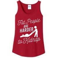 Fat People Are Harder To Kidnap Ladies Essential Tank