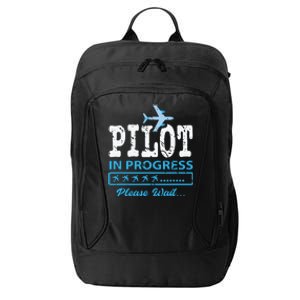 Future Pilot Aviation Student Gift Idea Pilot City Backpack