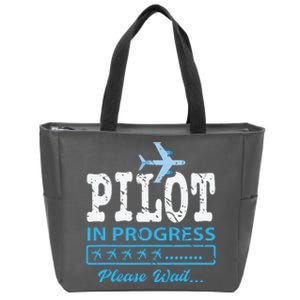 Future Pilot Aviation Student Gift Idea Pilot Zip Tote Bag