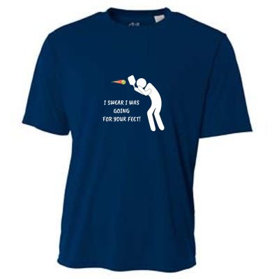 Fun Pickleball, Aiming At Your Feet, Pickleball For Life Cooling Performance Crew T-Shirt