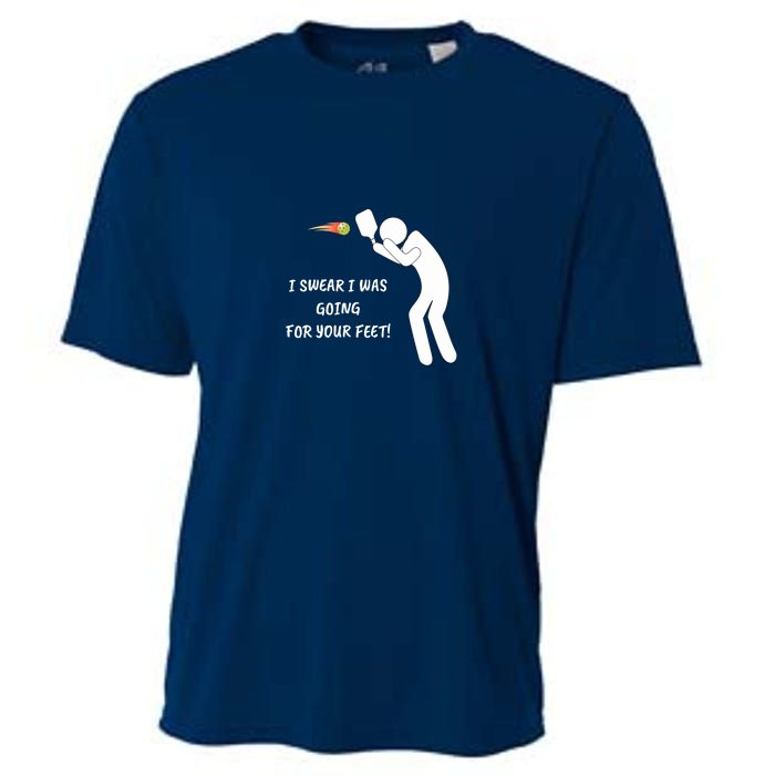 Fun Pickleball, Aiming At Your Feet, Pickleball For Life Cooling Performance Crew T-Shirt