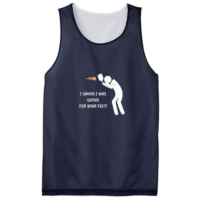 Fun Pickleball, Aiming At Your Feet, Pickleball For Life Mesh Reversible Basketball Jersey Tank