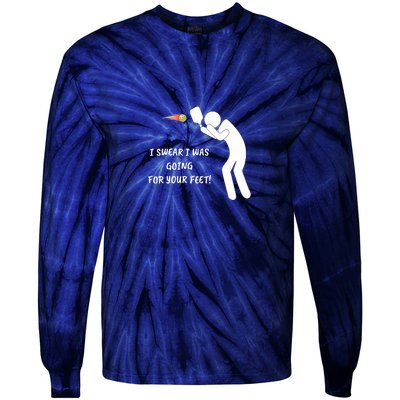 Fun Pickleball, Aiming At Your Feet, Pickleball For Life Tie-Dye Long Sleeve Shirt