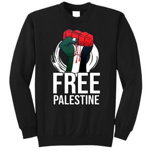 Free Palestine Arabic Support Palestine And Gaza Jerusalem Sweatshirt