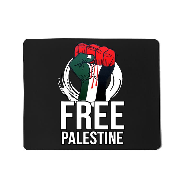 Free Palestine Arabic Support Palestine And Gaza Jerusalem Mousepad