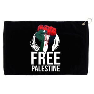 Free Palestine Arabic Support Palestine And Gaza Jerusalem Grommeted Golf Towel