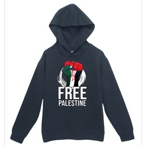 Free Palestine Arabic Support Palestine And Gaza Jerusalem Urban Pullover Hoodie