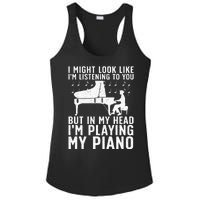 Funny Piano Art Music Keyboard Piano Lovers Ladies PosiCharge Competitor Racerback Tank